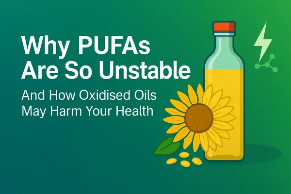 ⚡ Why PUFAs Are So Unstable — And How Oxidised Oils May Harm Your Health
